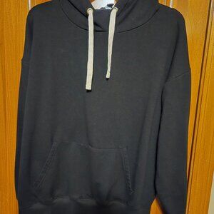 Women's Super Soft Pullover Black Hoodie with Pockets, Size small